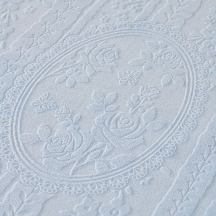 91家纺网 家纺一手货源 找家纺 七里香 2025新款雕花绒牛奶绒工艺款四件套-偏爱系列 偏爱-蓝色