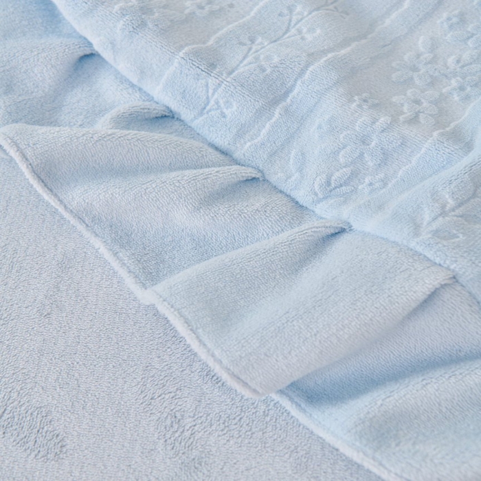 91家纺网 家纺一手货源 找家纺 七里香 2025新款雕花绒牛奶绒工艺款四件套-偏爱系列 偏爱-蓝色