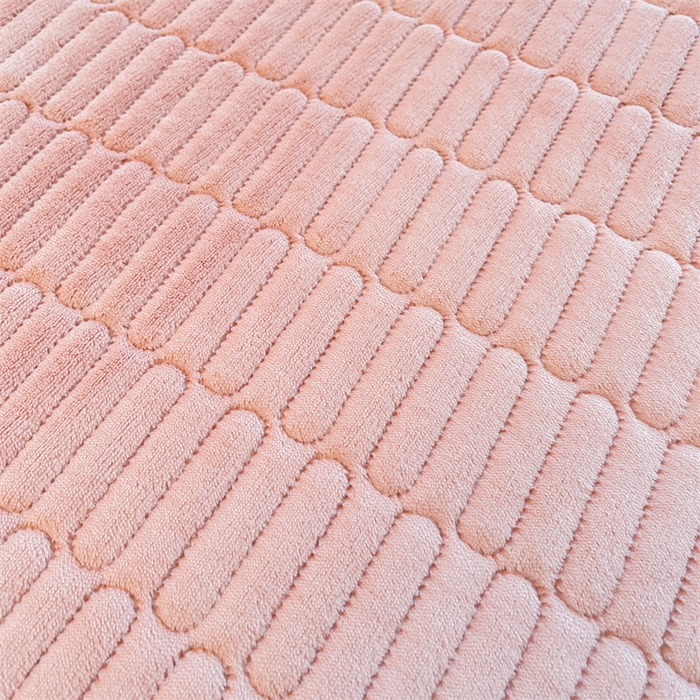 91家纺网 家纺一手货源 找家纺 喜居 2025新款宝宝牛奶绒刺绣床垫班尼狗系列 班尼狗-粉