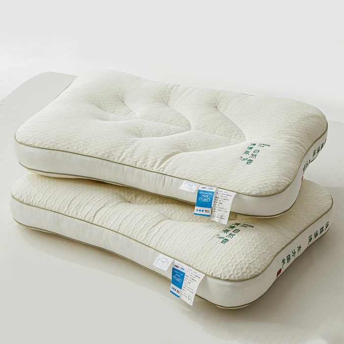 91家纺网 家纺一手货源 找家纺 （总）昕科 2025新款植萃清香茶叶枕-全棉绣花枕头茶叶包直播爆款枕芯