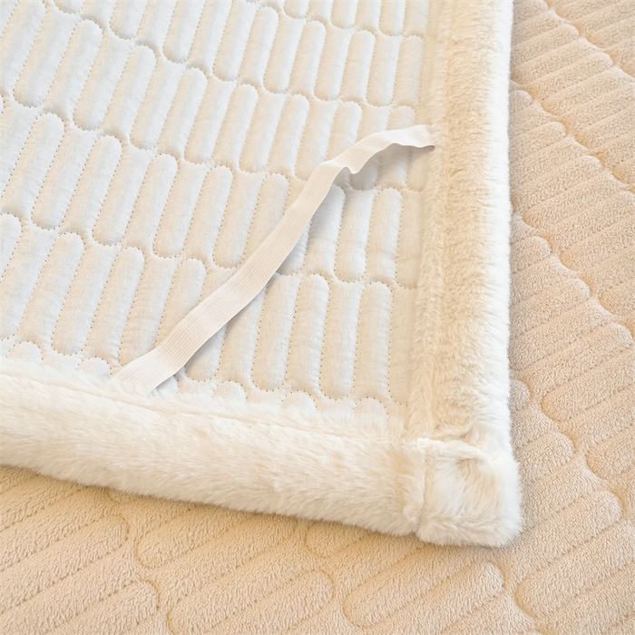 91家纺网 家纺一手货源 找家纺 喜居 2025新款宝宝牛奶绒刺绣床垫班尼狗系列 班尼狗-咖