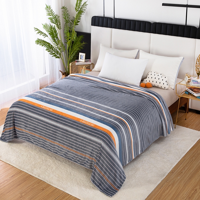 91家纺网 家纺一手货源 找家纺 （总）侨鑫 2022新款法兰绒云貂绒多功能毛毯