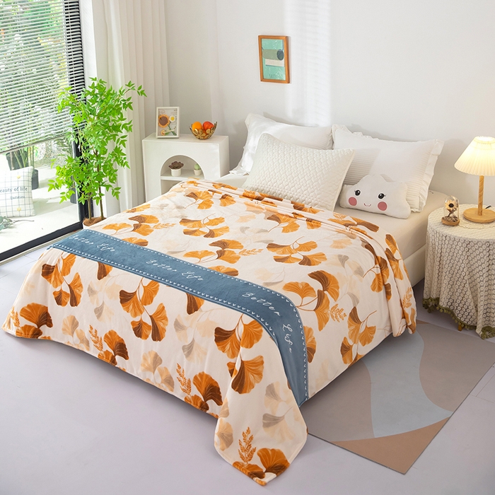 91家纺网 家纺一手货源 找家纺 （总）侨鑫 2022新款法兰绒云貂绒多功能毛毯