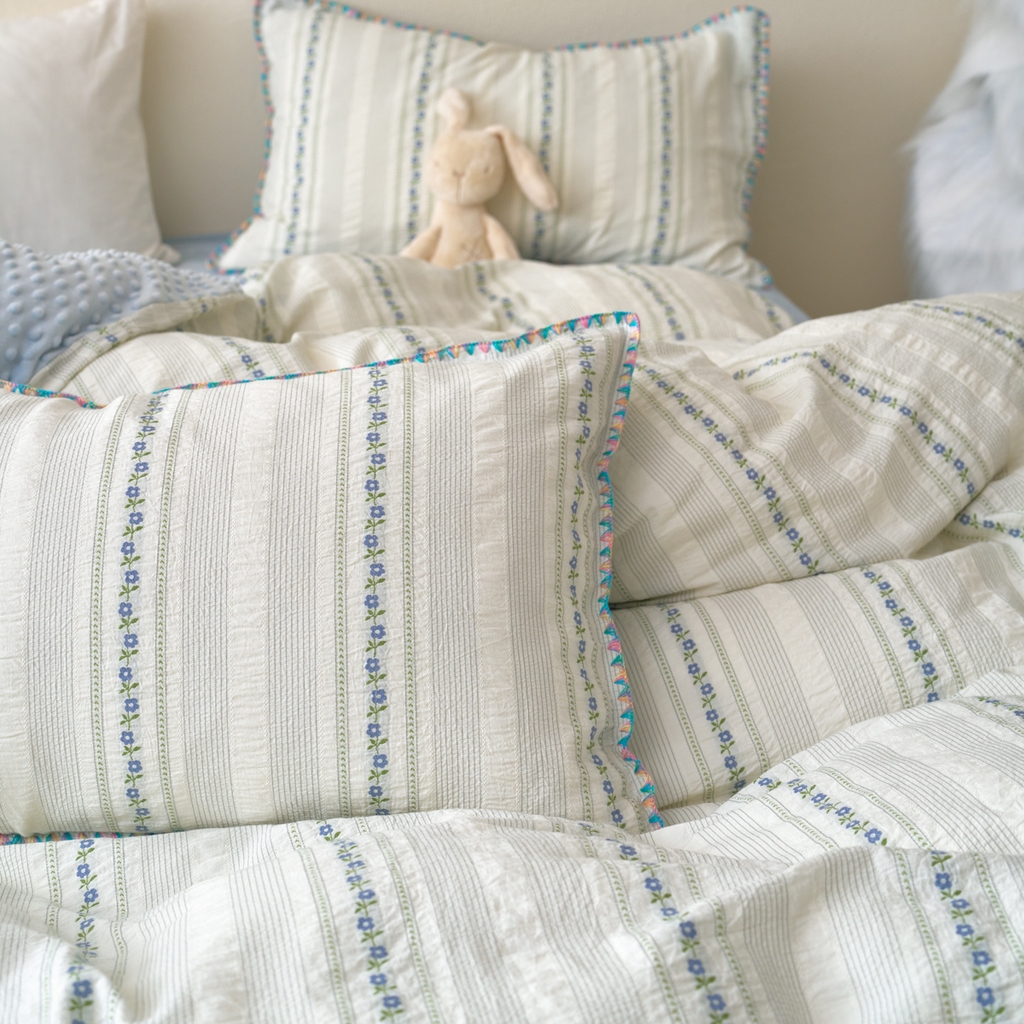 91家纺网 家纺一手货源 找家纺 （总）洋铭区（原狠狠爱） 2025秋冬新款水洗棉色织提花+豆豆绒四件套