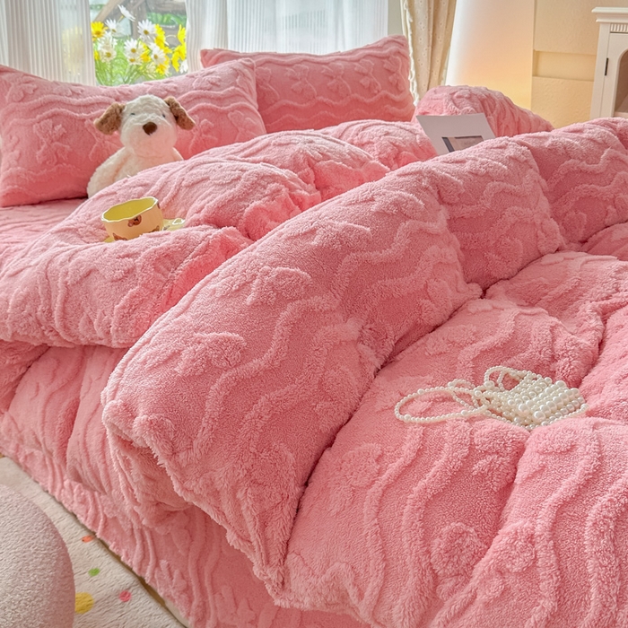 91家纺网 家纺一手货源 找家纺 （总）老K (原美阁） 2025新款塔芙绒四件套单被套系列