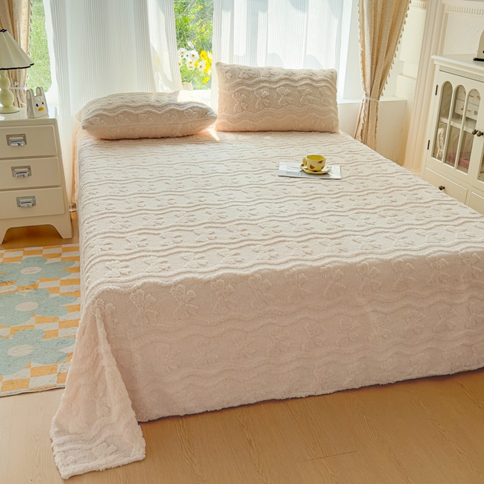 91家纺网 家纺一手货源 找家纺 老K (原美阁） 2025新款塔芙绒四件套单被套系列 奶咖