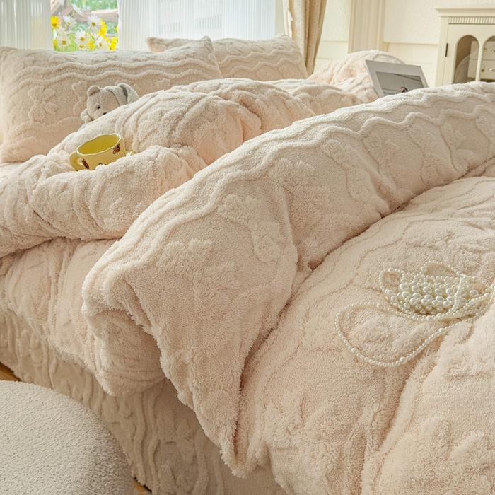 老K (原美阁） 2025新款塔芙绒四件套单被套系列 奶咖