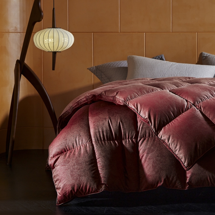 91家纺网 家纺一手货源 找家纺 （总）暖羽屋羽绒馆  2025新款国标95白鸭绒被芯 婚庆羽绒被子 双人加厚喜被 2米结婚被子