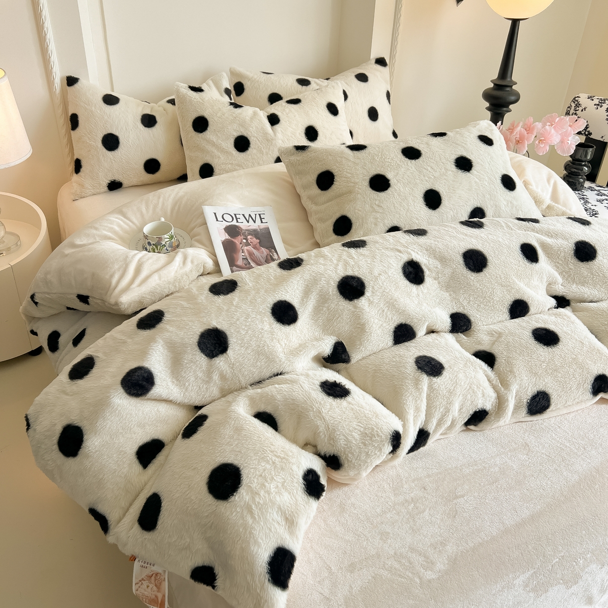 91家纺网 家纺一手货源 找家纺 （总）同田家纺 2025新款法式风兔绒牛奶绒四件套