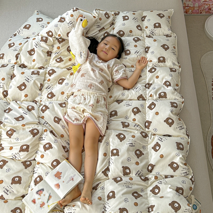 91家纺网 家纺一手货源 找家纺 （总）暖羽屋羽绒馆  2025新款儿童95白鹅绒被1.5米学生纯棉羽绒被子 鹅绒被芯婴幼儿加厚春秋被羽绒冬被