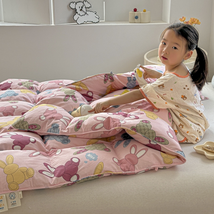 91家纺网 家纺一手货源 找家纺 暖羽屋羽绒馆  2025新款儿童95白鹅绒被1.5米学生纯棉羽绒被子 鹅绒被芯婴幼儿加厚春秋被羽绒冬被 时尚八宝