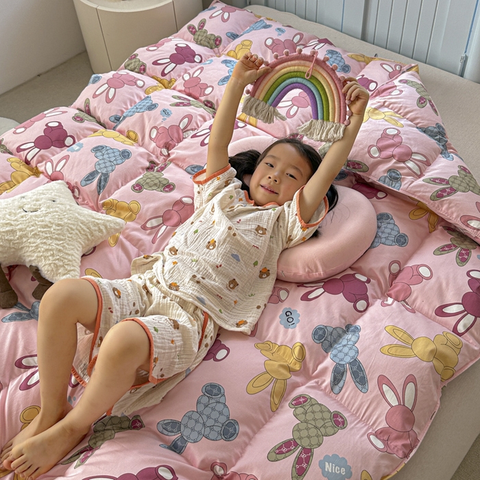 91家纺网 家纺一手货源 找家纺 暖羽屋羽绒馆  2025新款儿童95白鹅绒被1.5米学生纯棉羽绒被子 鹅绒被芯婴幼儿加厚春秋被羽绒冬被 时尚八宝