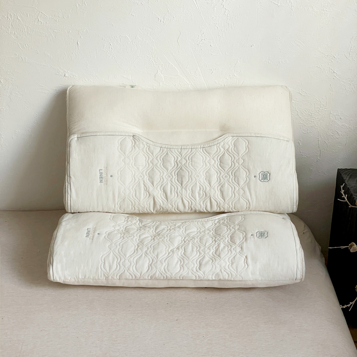 91家纺网 家纺一手货源 找家纺 （总）亦帆枕芯 2025秋冬新款深养棉麻护颈枕养生枕头枕芯