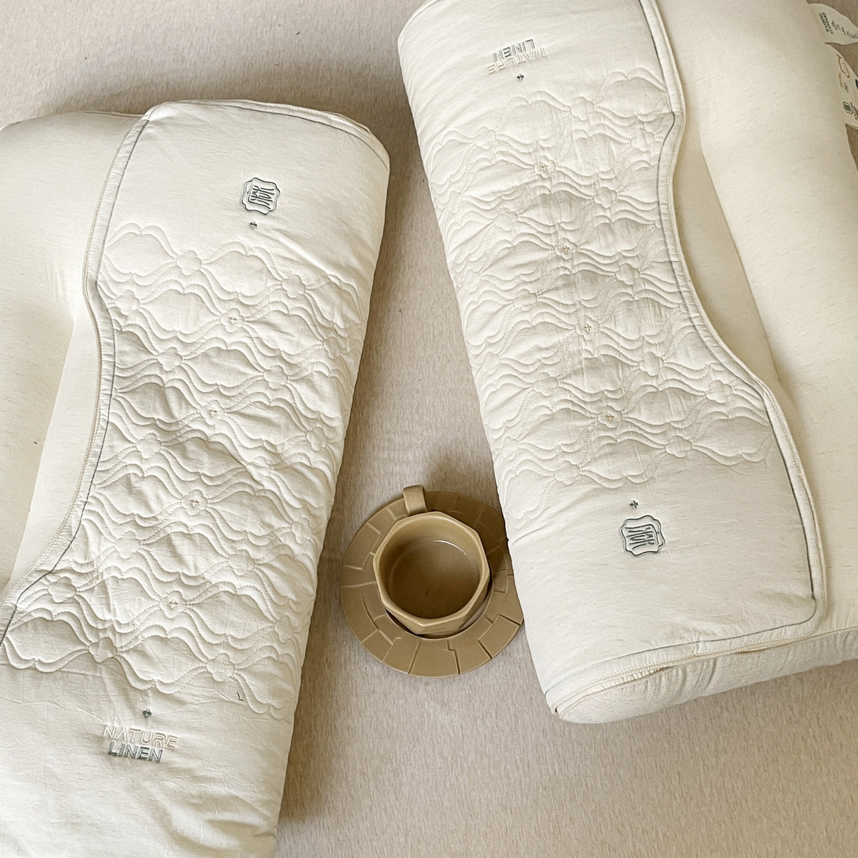 91家纺网 家纺一手货源 找家纺 亦帆枕芯 2025秋冬新款深养棉麻护颈枕养生枕头枕芯 单只装-深养棉麻护颈枕