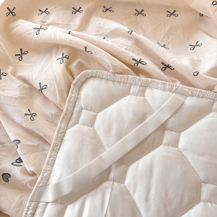 91家纺网 家纺一手货源 找家纺 优家居 2025新品水洗棉全夹棉床裙四件套韩版糯糯棉水洗皱皱纱床罩花边被套枕套直播爆款 爱心蝴蝶结