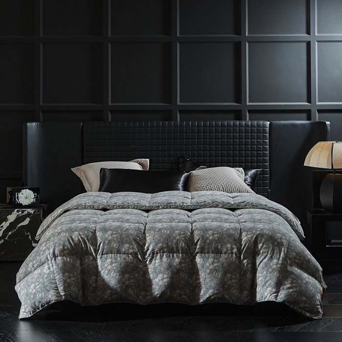 91家纺网 家纺一手货源 找家纺 （总）暖羽屋羽绒馆  2025新款绒子95白鹅绒被子 印花羽绒被芯双人加厚 2米冬被春秋被