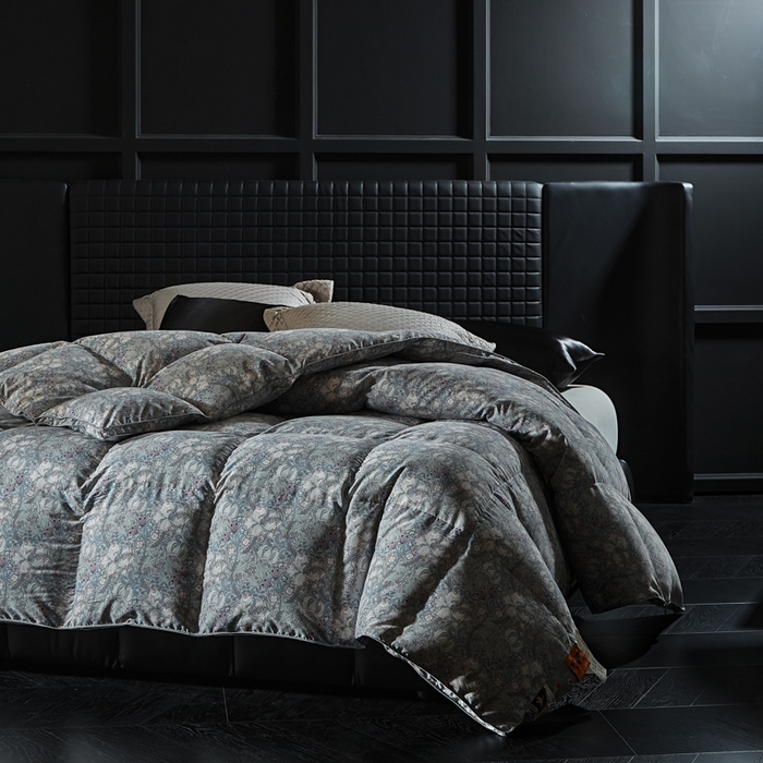 91家纺网 家纺一手货源 找家纺 暖羽屋羽绒馆  2025新款绒子95白鹅绒被子 印花羽绒被芯双人加厚 2米冬被春秋被 花语