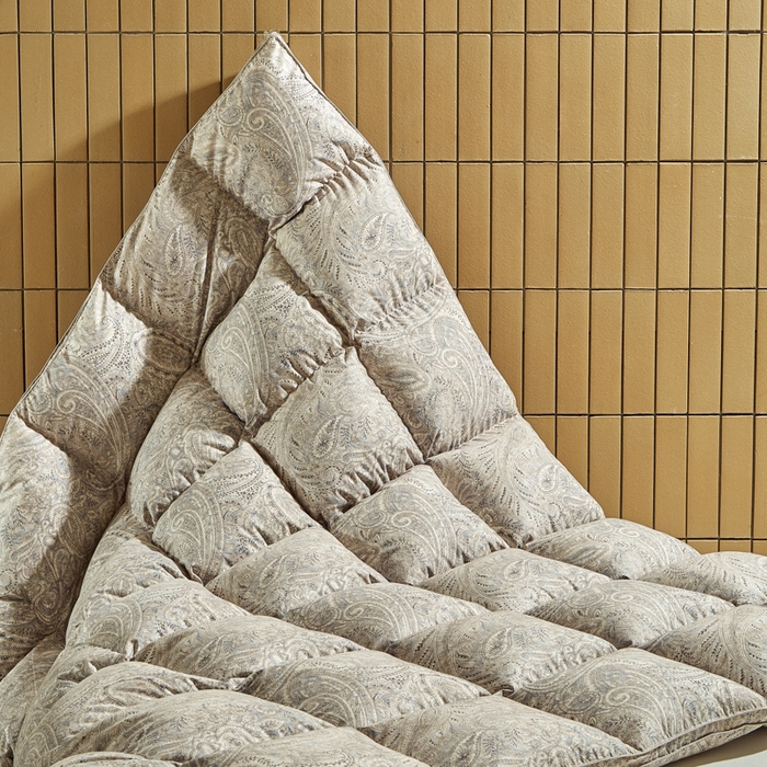 91家纺网 家纺一手货源 找家纺 暖羽屋羽绒馆  2025新款绒子95白鹅绒被子 印花羽绒被芯双人加厚 2米冬被春秋被 莱斯