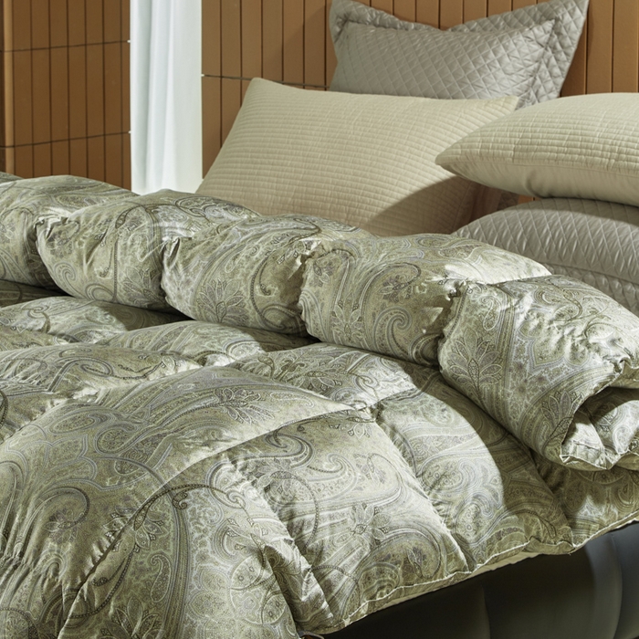 91家纺网 家纺一手货源 找家纺 暖羽屋羽绒馆  2025新款绒子95白鹅绒被子 印花羽绒被芯双人加厚 2米冬被春秋被 墨尔本