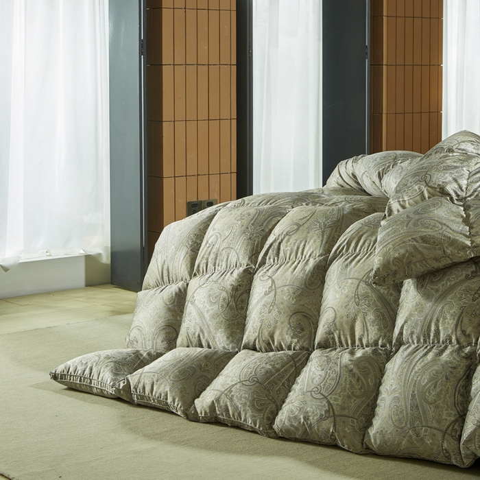 91家纺网 家纺一手货源 找家纺 暖羽屋羽绒馆  2025新款绒子95白鹅绒被子 印花羽绒被芯双人加厚 2米冬被春秋被 墨尔本