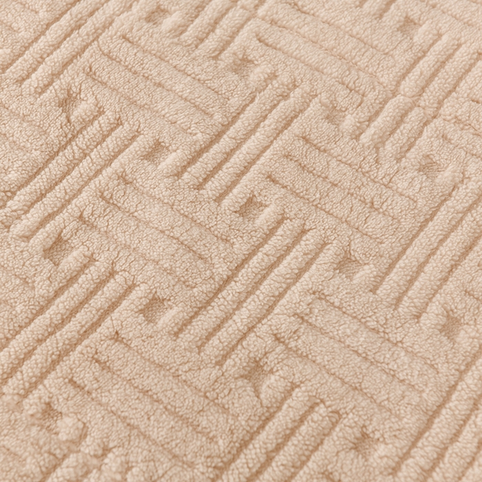 91家纺网 家纺一手货源 找家纺 印季家纺 2025秋冬新款三层夹棉立体舒棉绒毛毯毯子多功能盖毯 米白+灰