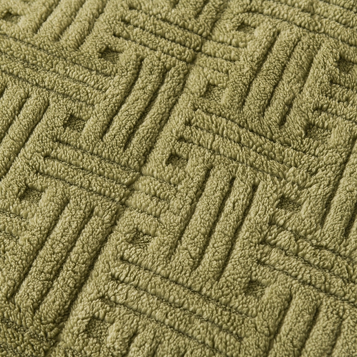 91家纺网 家纺一手货源 找家纺 印季家纺 2025秋冬新款三层夹棉立体舒棉绒毛毯毯子多功能盖毯 嫩绿+灰