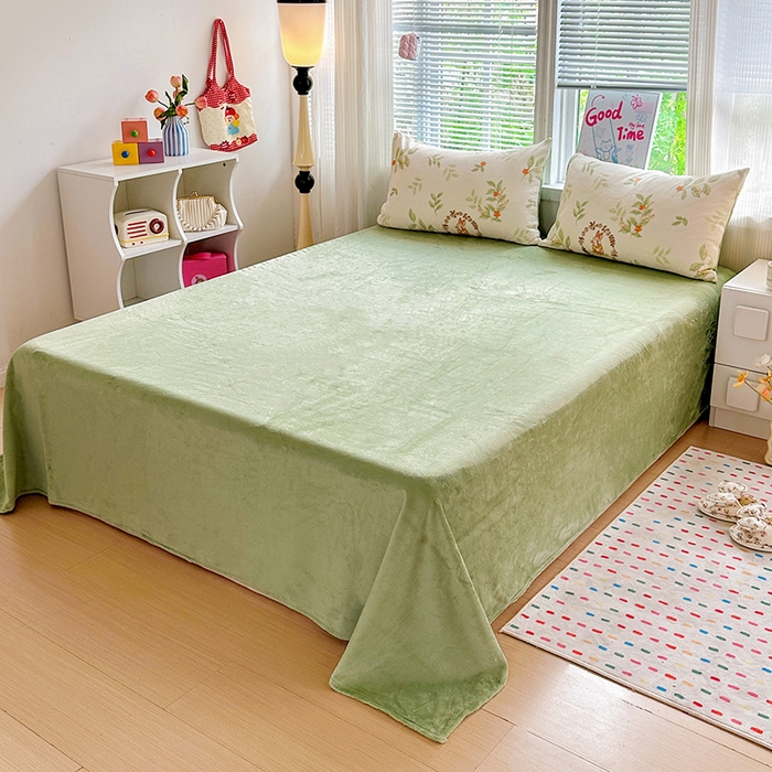 91家纺网 家纺一手货源 找家纺 西引力 2025新款亲肤舒适加厚牛奶绒印花四件套 可爱兔