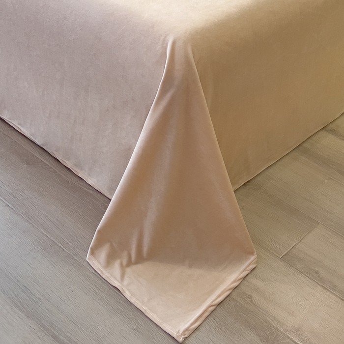 91家纺网 家纺一手货源 找家纺 印季家纺 2025新款黑白森林阳离子提花四件套 奶白-驼