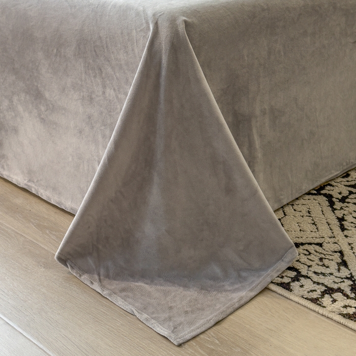 91家纺网 家纺一手货源 找家纺 印季家纺 2025新款羊呢绒兔毛大拼角四件套 拼角-五彩小格