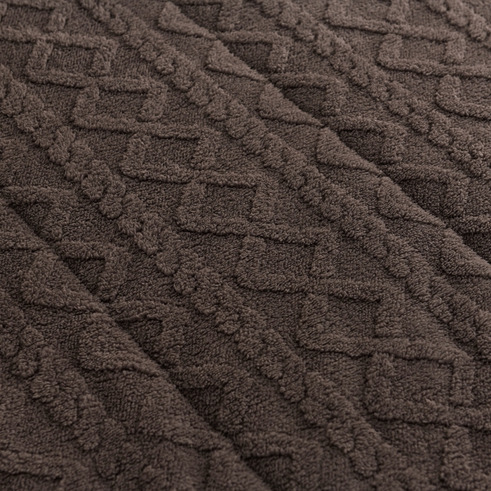 91家纺网 家纺一手货源 找家纺 印季家纺 2025秋冬新款三层夹棉加厚-塔肤绒毛毯毯子多功能盖毯 深咖