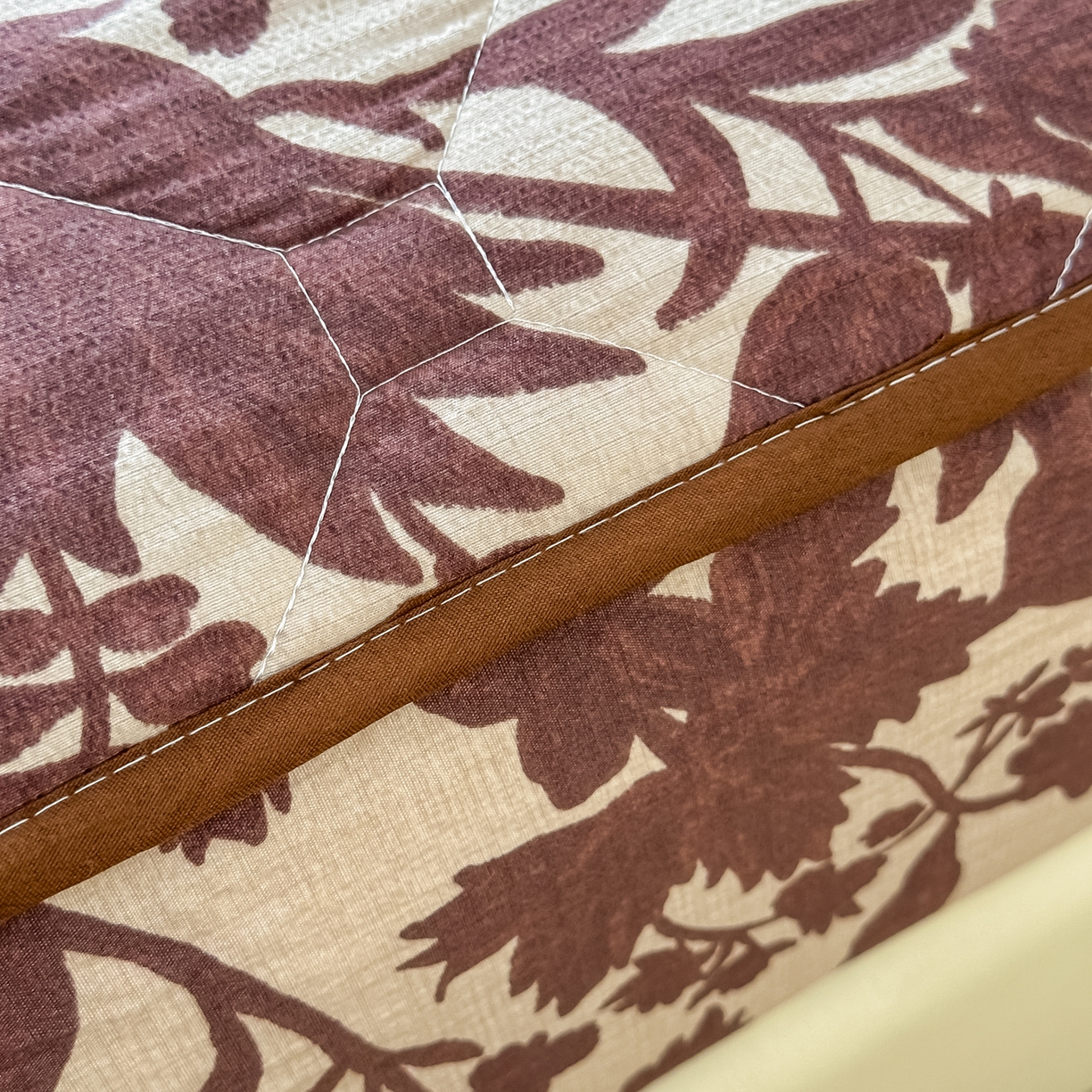 91家纺网 家纺一手货源 找家纺 梦嘉居 2025新款加厚亚麻皱皱纱加棉床笠单品床笠枕套单件单床笠 花香韵