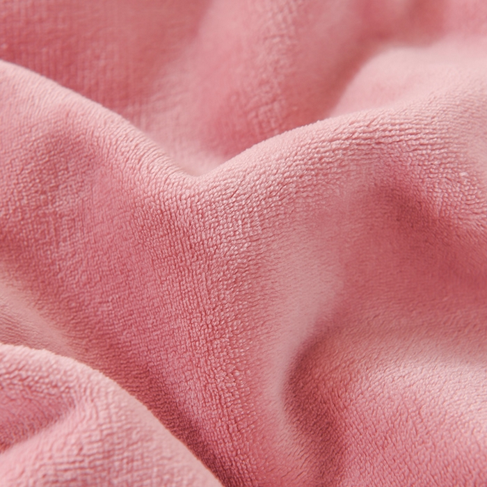 91家纺网 家纺一手货源 找家纺 印季家纺 2025新款华夫格牛奶绒复合毛毯毯子 渐变格-嫩粉