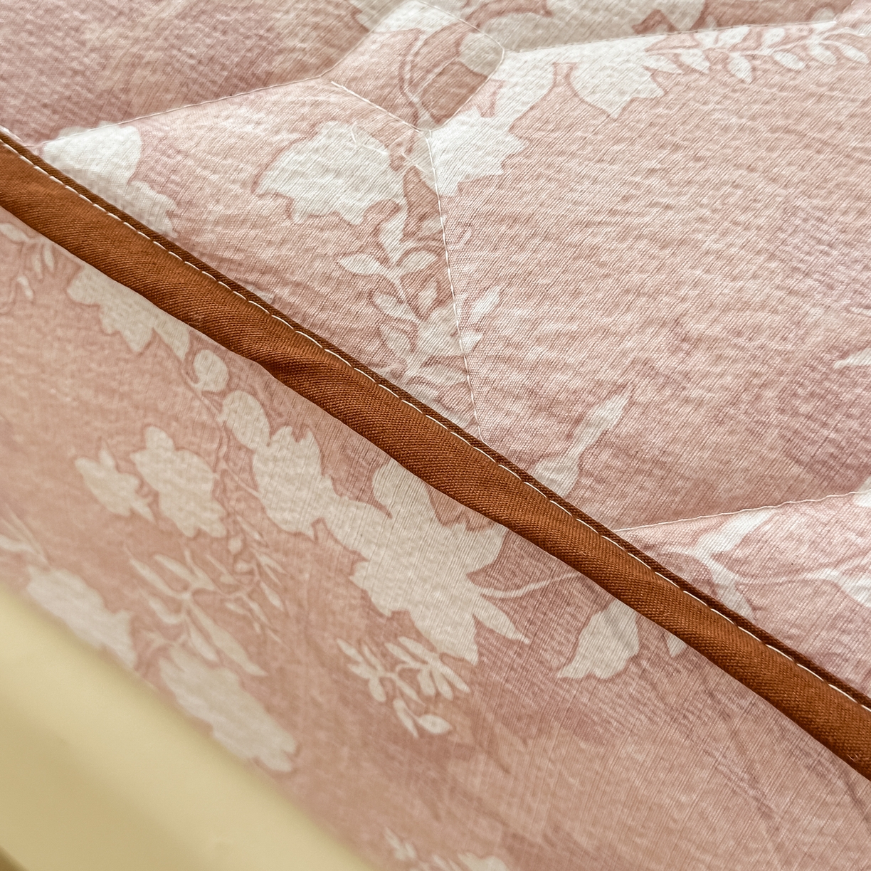 91家纺网 家纺一手货源 找家纺 梦嘉居 2025新款加厚亚麻皱皱纱加棉床笠单品床笠枕套单件单床笠 风铃草