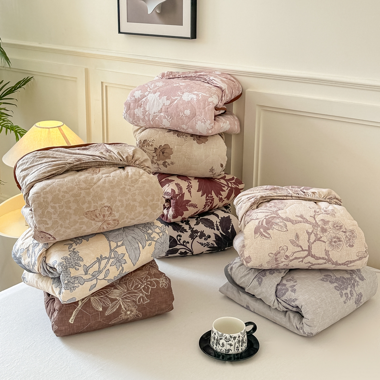 梦嘉居 2025新款加厚亚麻皱皱纱加棉床笠单品床笠枕套单件单床笠 组合图