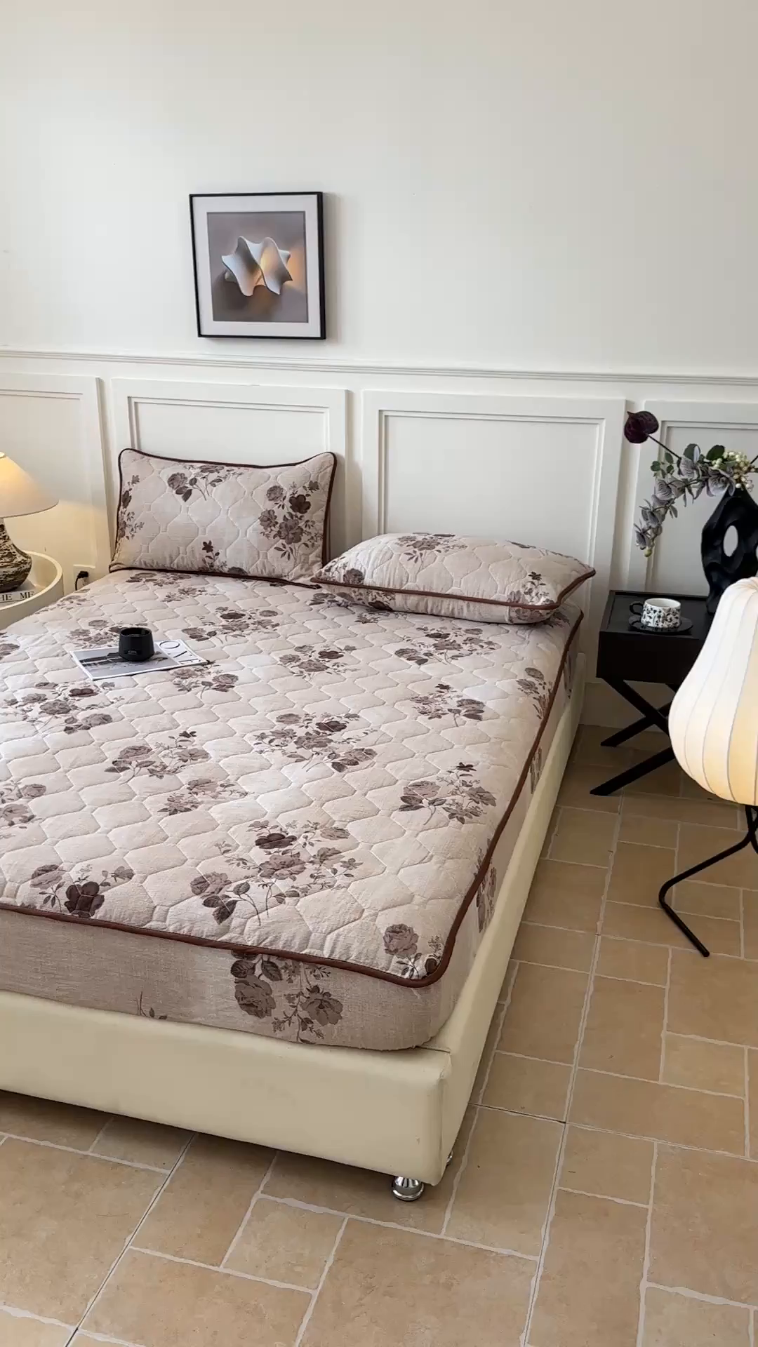 91家纺网 家纺一手货源 找家纺 梦嘉居 2025新款加厚亚麻皱皱纱加棉床笠单品床笠枕套单件单床笠 繁花梦