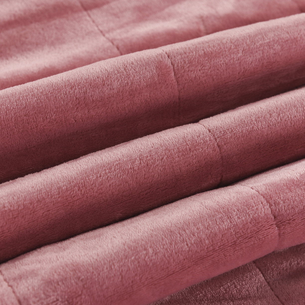 91家纺网 家纺一手货源 找家纺 印季家纺 2025秋冬新款三层夹棉加厚复合贝贝绒毛毯毯子多功能盖毯 豆沙+灰