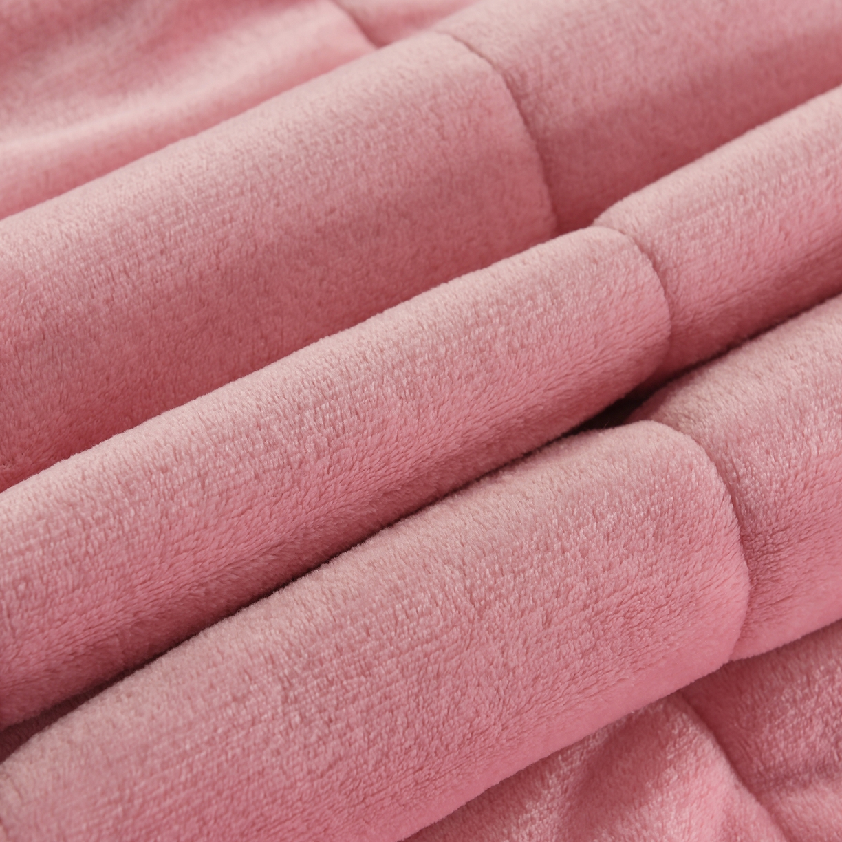 91家纺网 家纺一手货源 找家纺 印季家纺 2025秋冬新款三层夹棉加厚复合贝贝绒毛毯毯子多功能盖毯 粉+灰