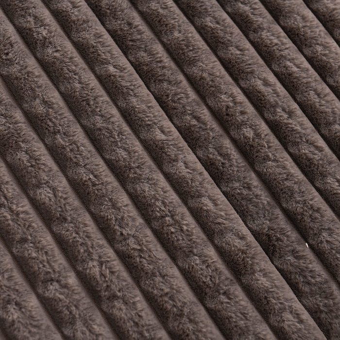 91家纺网 家纺一手货源 找家纺 印季家纺 2025新款三层夹棉立体剪花兔毛绒毛毯毯子多功能盖毯-暗场景 深灰