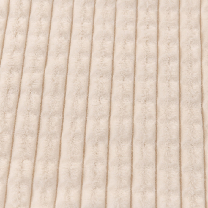 91家纺网 家纺一手货源 找家纺 印季家纺 2025新款三层夹棉立体剪花兔毛绒毛毯毯子多功能盖毯-亮场景 米白