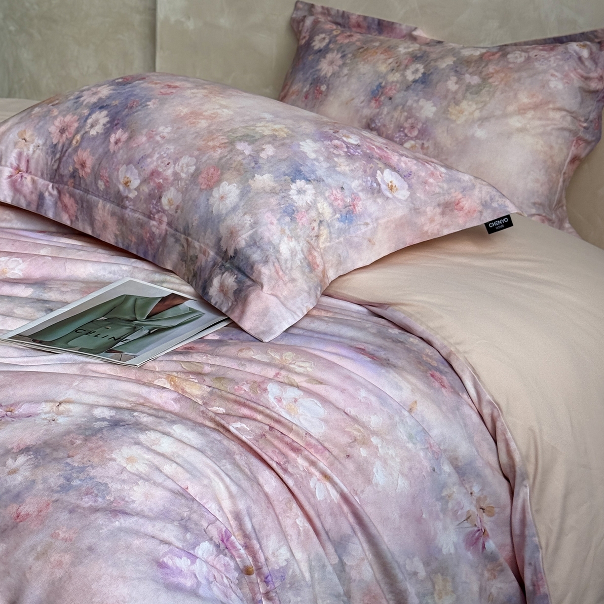 91家纺网 家纺一手货源 找家纺 （总）纯优家纺 2025新款秋冬长绒棉数码印花磨毛四件套