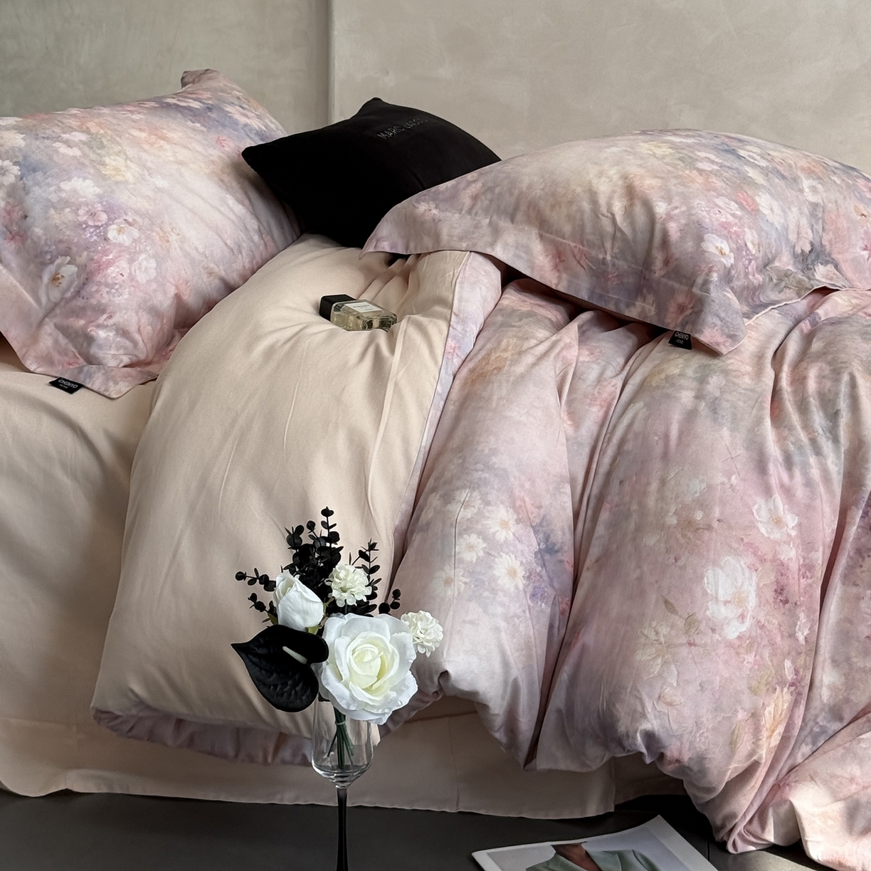 91家纺网 家纺一手货源 找家纺 （总）纯优家纺 2025新款秋冬长绒棉数码印花磨毛四件套