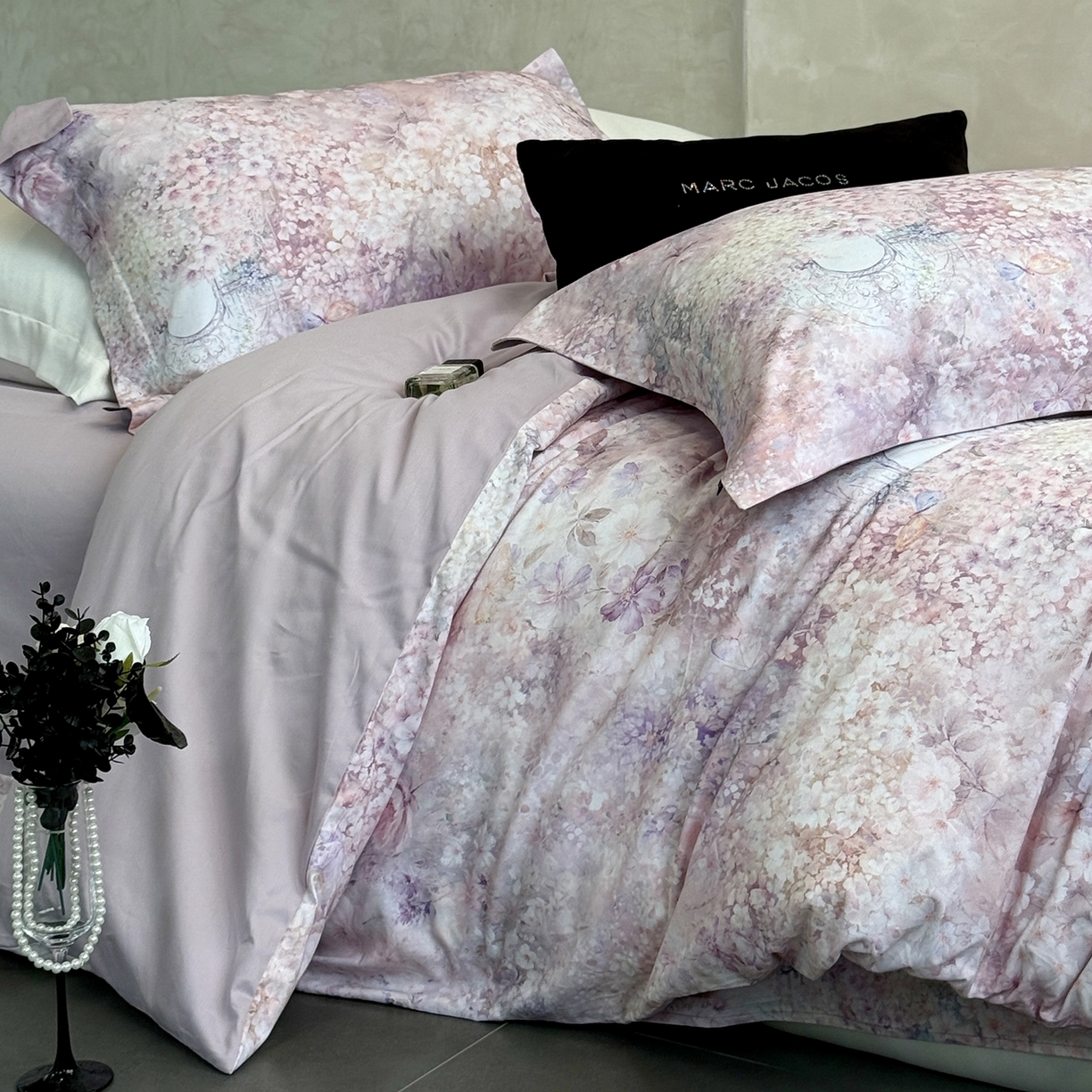 91家纺网 家纺一手货源 找家纺 纯优家纺 2025新款秋冬长绒棉数码印花磨毛四件套 天幕云霞