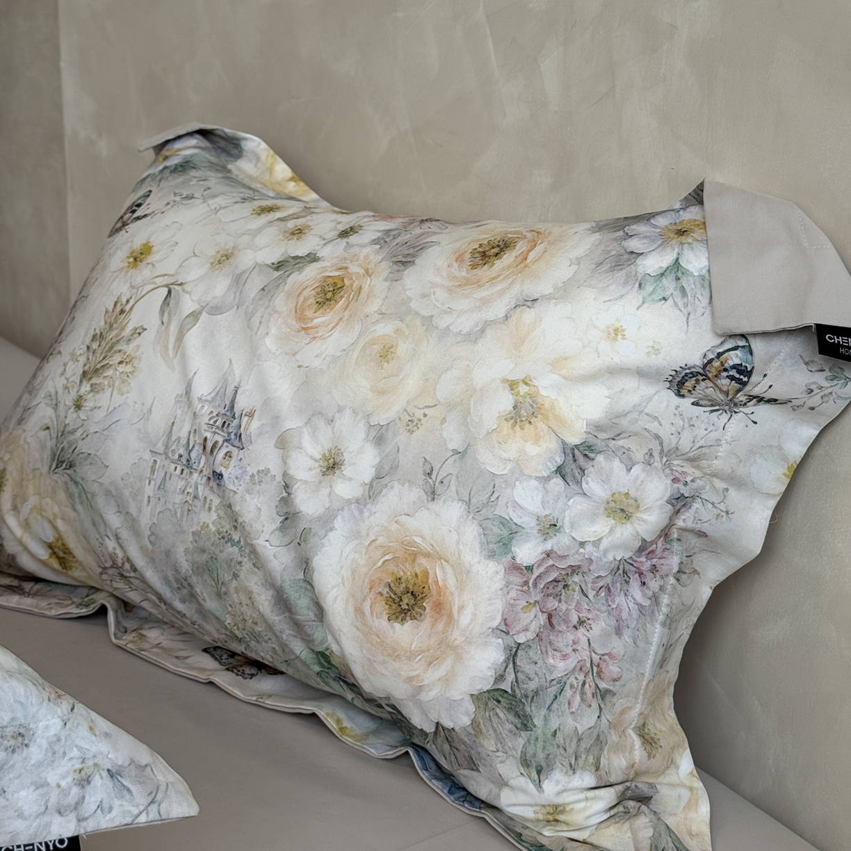 91家纺网 家纺一手货源 找家纺 纯优家纺 2025新款秋冬长绒棉数码印花磨毛四件套 伊甸花园