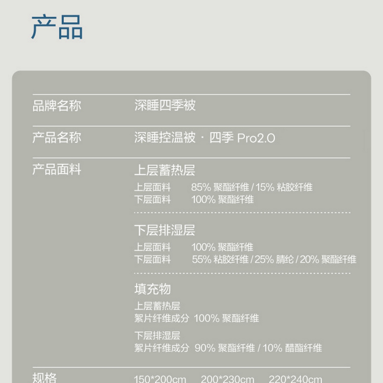 91家纺网 家纺一手货源 找家纺 纯优家纺 2025新款亚朵同款四季控温被pro2.0 字母被子被芯 清澄蓝