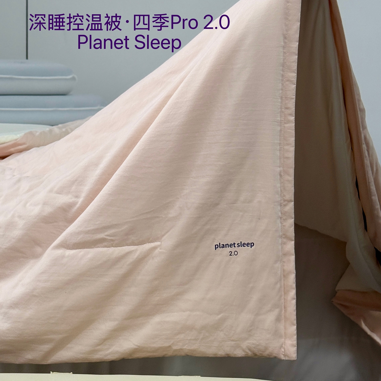 91家纺网 家纺一手货源 找家纺 纯优家纺 2025新款亚朵同款四季控温被pro2.0 字母被子被芯 柔云粉