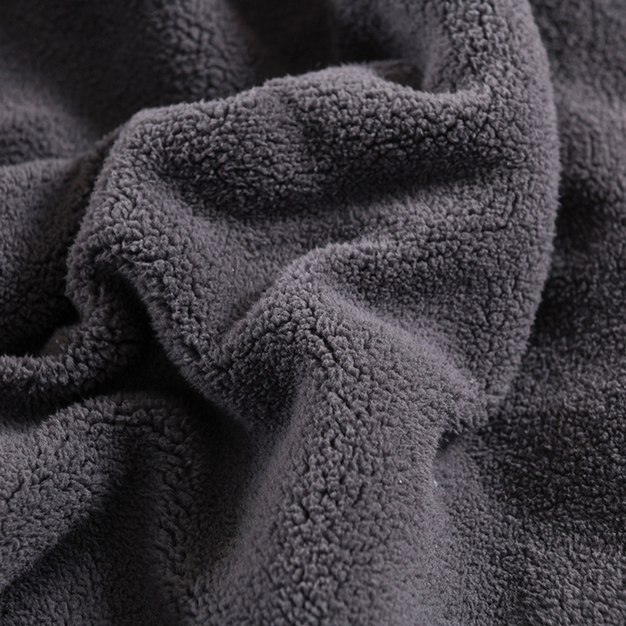 91家纺网 家纺一手货源 找家纺 印季家纺 2025秋冬新款三层夹棉加厚复合羊羔绒毛毯毯子多功能盖毯 蓝灰+灰