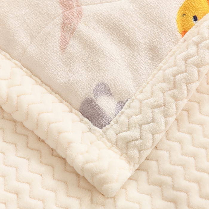 91家纺网 家纺一手货源 找家纺 印季家纺 2025新款三层夹棉印花牛奶绒毛毯毯子 侏罗纪