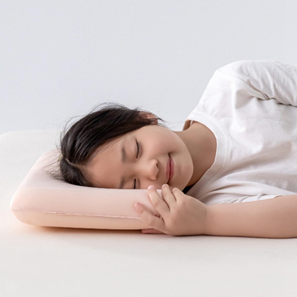 91家纺网 家纺一手货源 找家纺 北鸣有鱼枕芯馆 2025新款Massage马莎鸡记忆棉亲子枕枕头枕芯-风格一 42*70*8cm粉色