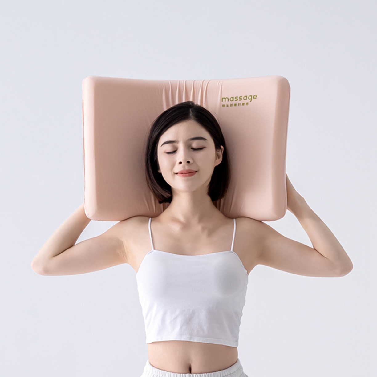 91家纺网 家纺一手货源 找家纺 北鸣有鱼枕芯馆 2025新款Massage马莎鸡记忆棉亲子枕枕头枕芯-风格一 42*70*8cm粉色