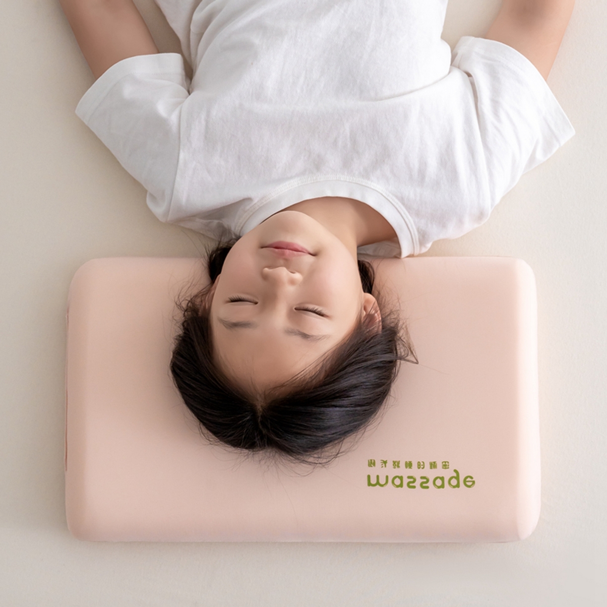 91家纺网 家纺一手货源 找家纺 北鸣有鱼枕芯馆 2025新款Massage马莎鸡记忆棉亲子枕枕头枕芯-风格一 28*48*4cm粉色